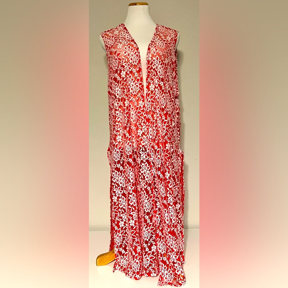 Lularoe Joy Long Sleeveless Vest.
